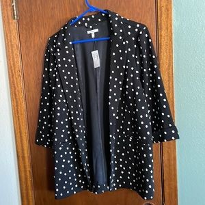 Ladies blazer style jacket open front